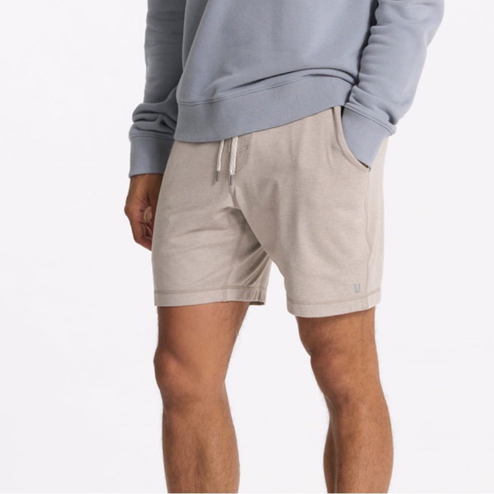 VUORI PONTO SHORT DARK SALT HEATHER - L
